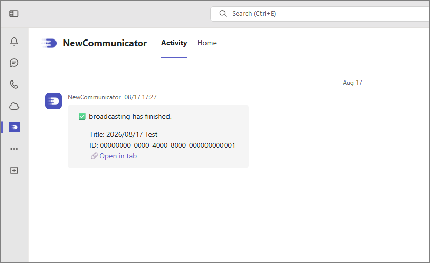Delivery completion notification