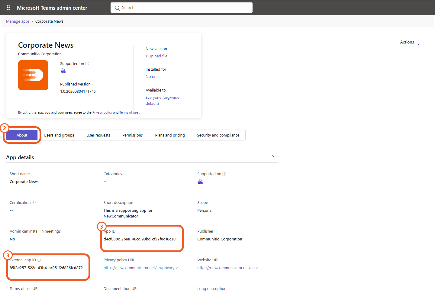 Custom app permission